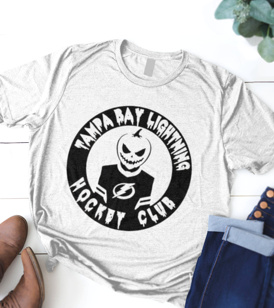 Tampa Bay Lightning Hockey Club Pumpkin T-Shirt