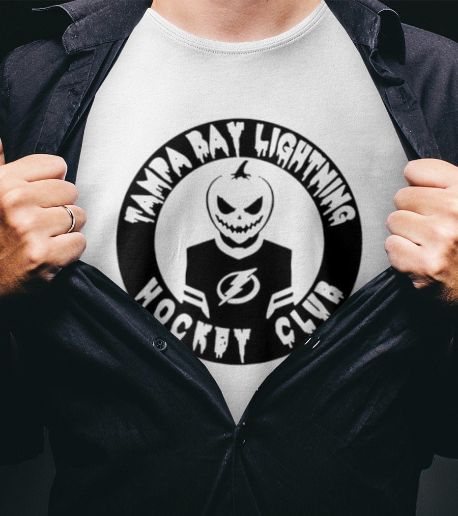 Tampa Bay Lightning Hockey Club Pumpkin T-Shirt