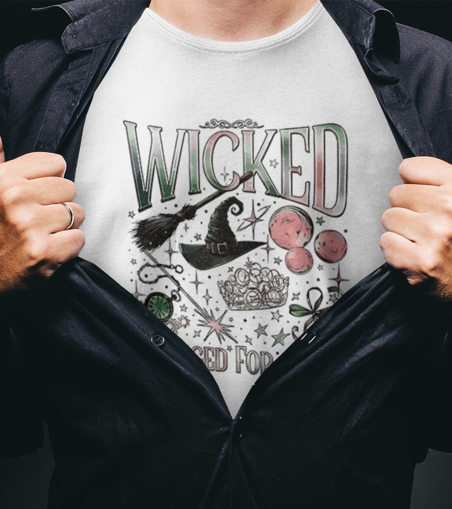 Wicked Changed For Good Unlimited Witch Hat Broomstick And Wand T-Shirt