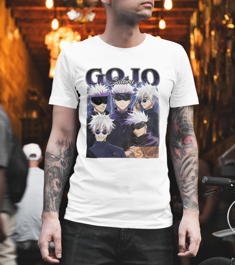 Gojo Satoru Jujutsu Kaisen Characters Anime Manga Fans T-Shirt