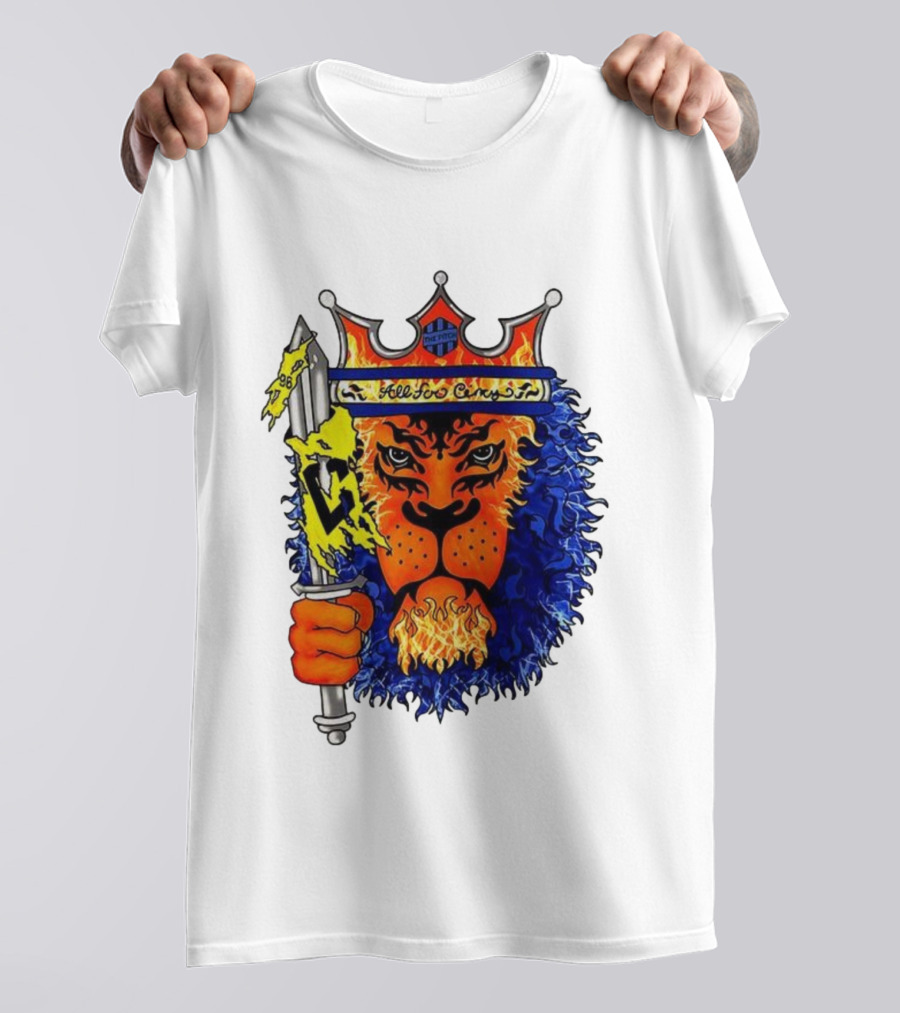 All For Cincy Lion Sword The Pride Crown Flame T-Shirt