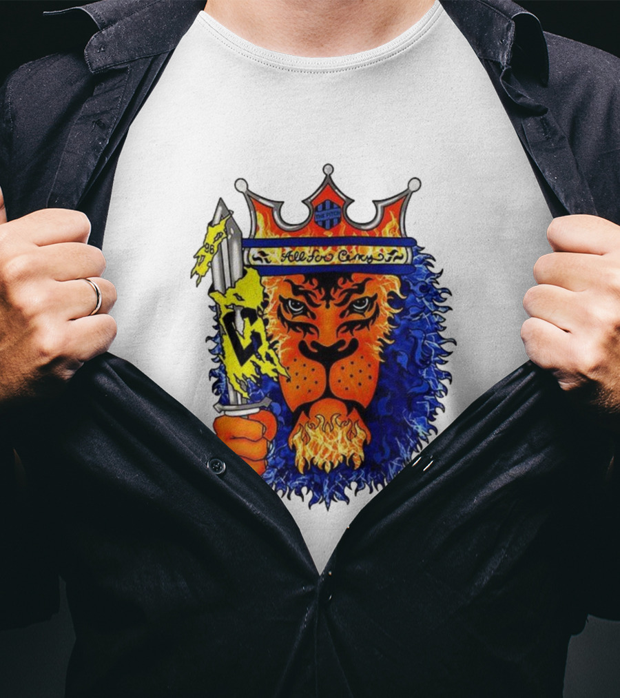 All For Cincy Lion Sword The Pride Crown Flame T-Shirt