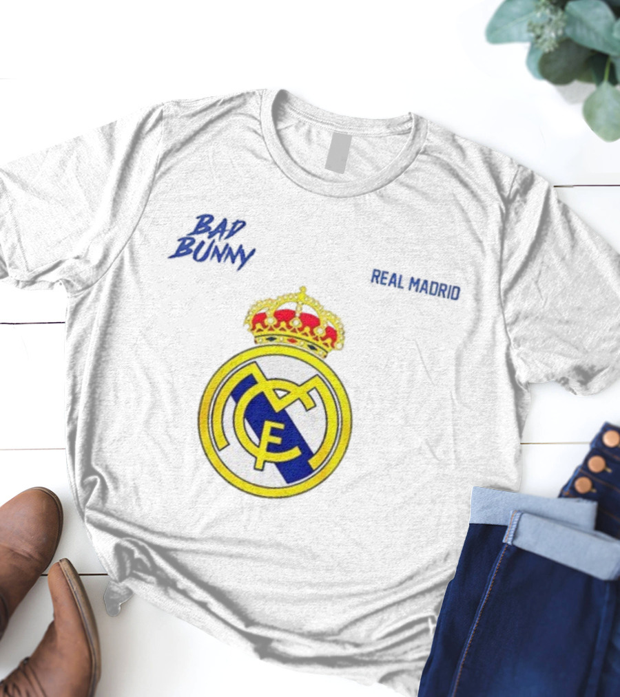 Bad Bunny Vs Real Madrid Benito Bowl Signature Football Challenge T-Shirt