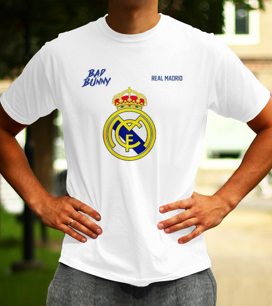 Bad Bunny Vs Real Madrid Benito Bowl Signature Football Challenge T-Shirt