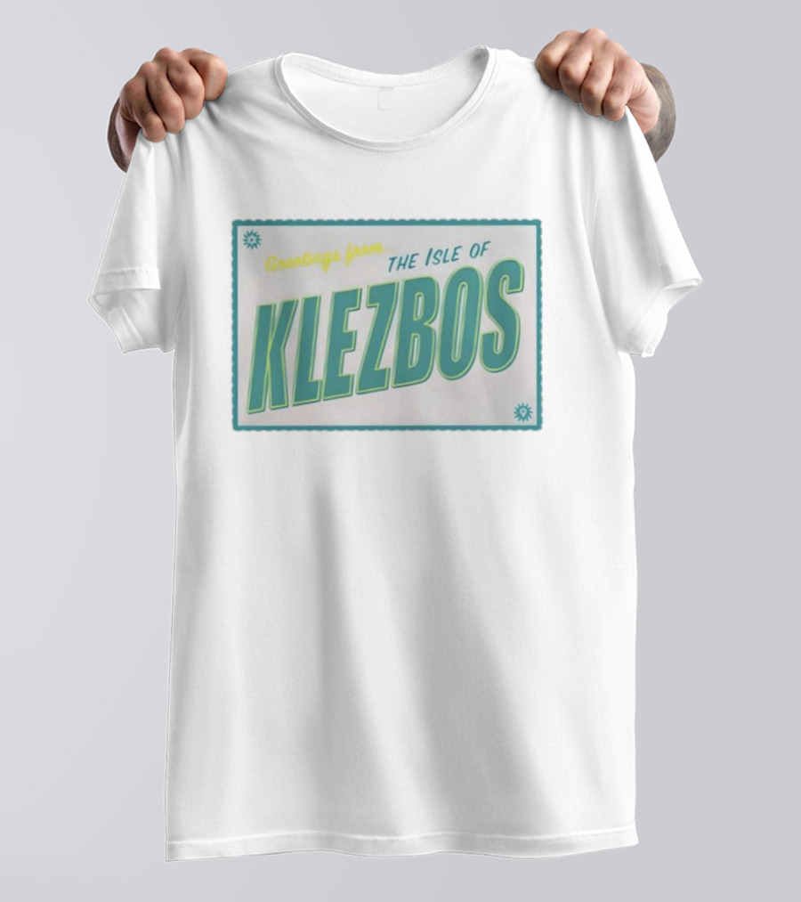 Greetings From The Isle Of Klezbos Vintage New T-Shirt