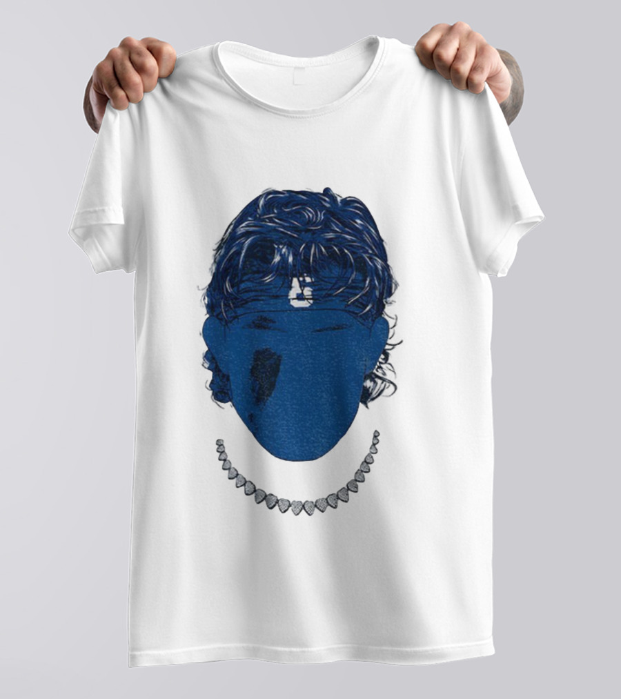 Jaxson Dart Blue Face New York Giants NFL Football 2025 T-Shirt