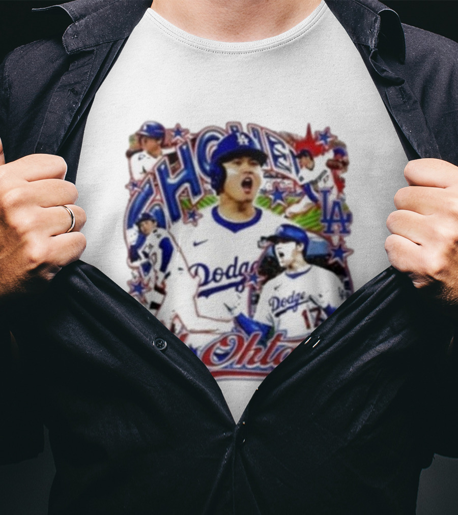 Shohei Ohtani 10K Dodgers Baseball LA Stars 17 T-Shirt
