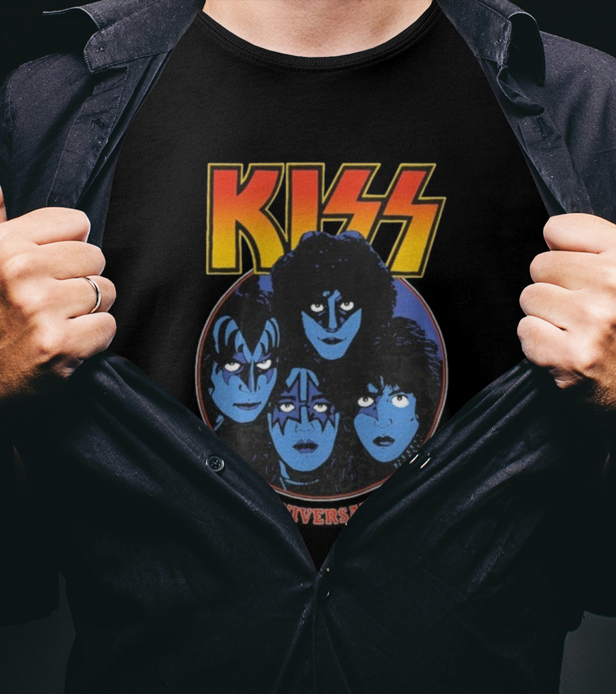 Kiss 10th Anniversary Tour Klassics 2025 Band Faces T-Shirt