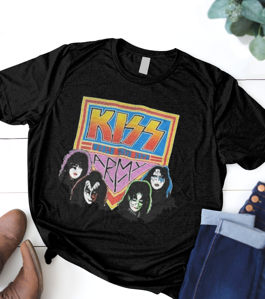 Kiss World Tour 1979 Army Klassics T-Shirt