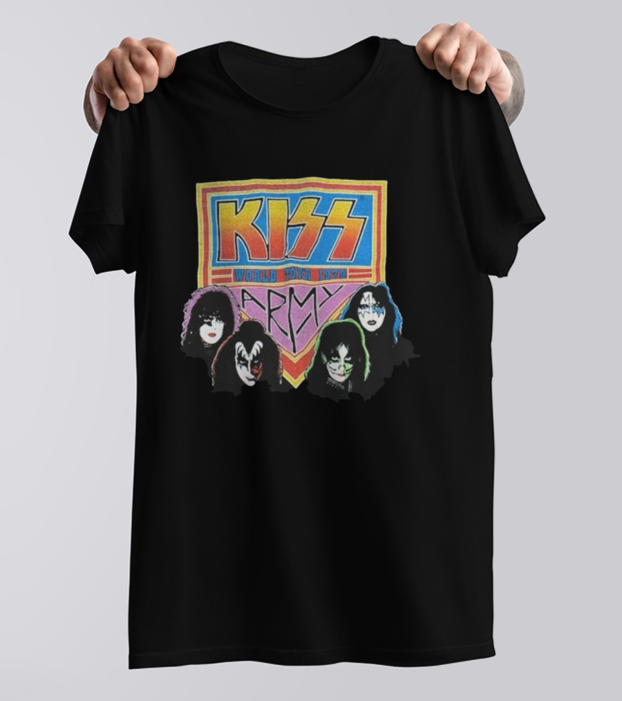 Kiss World Tour 1979 Army Klassics T-Shirt