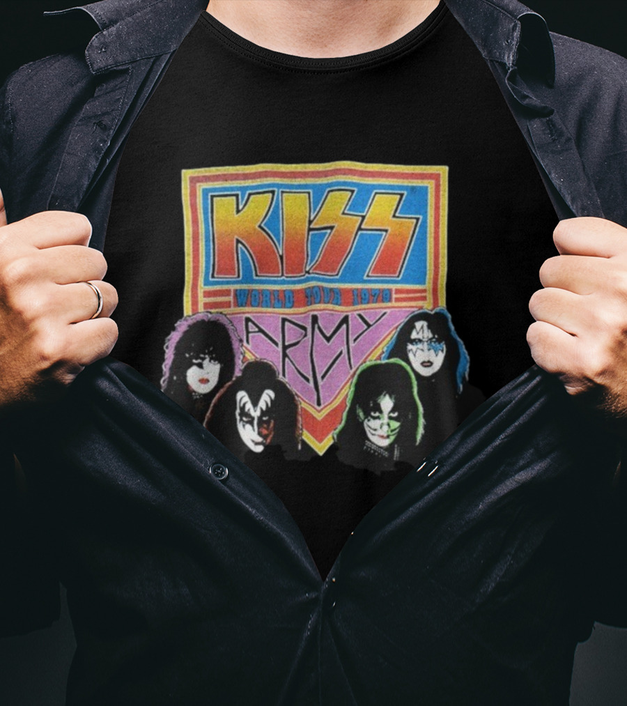 Kiss World Tour 1979 Army Klassics T-Shirt