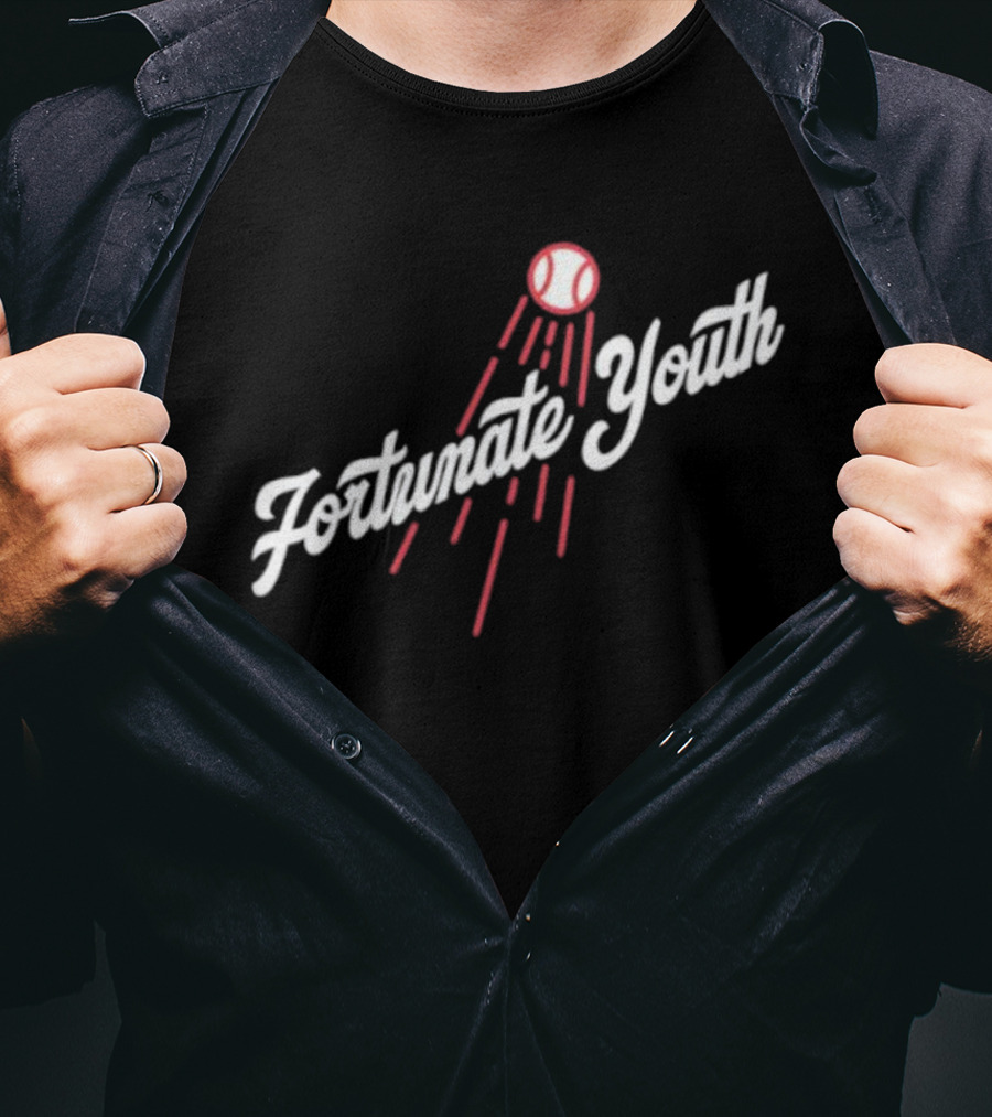 Los Angeles Dodgers Fortunate Youth Baseball Collaboration T-Shirt