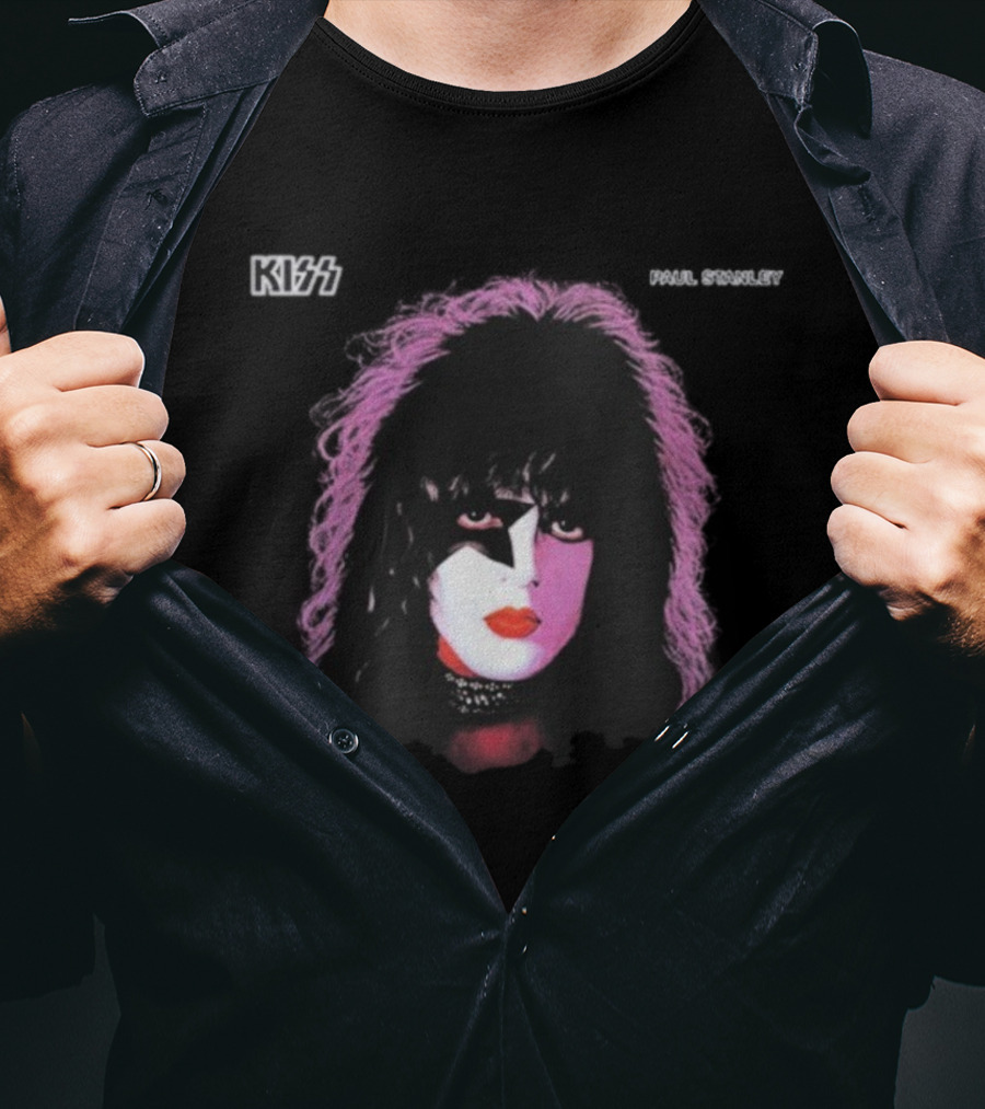 Kiss 1978 Paul Stanley Iconic Face Makeup Imagery T-Shirt