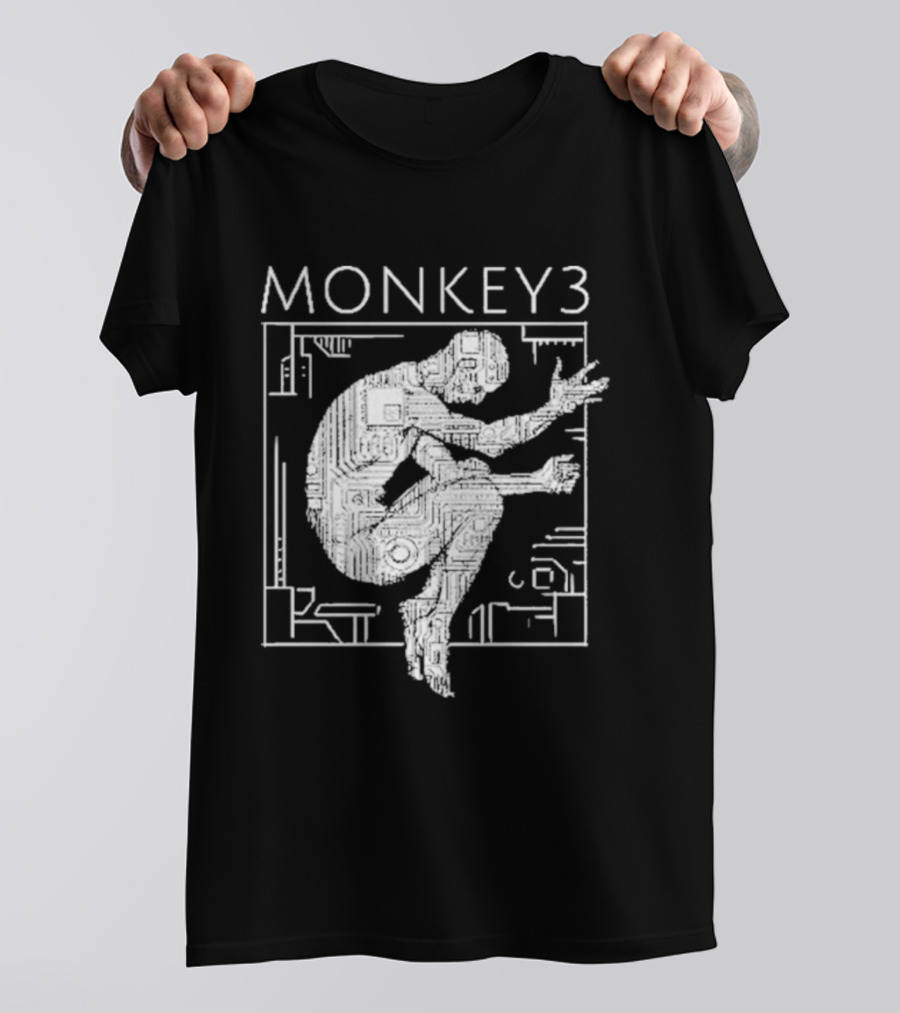 Monkey3 Welcome To The Machine Album Cover Silhouette T-Shirt