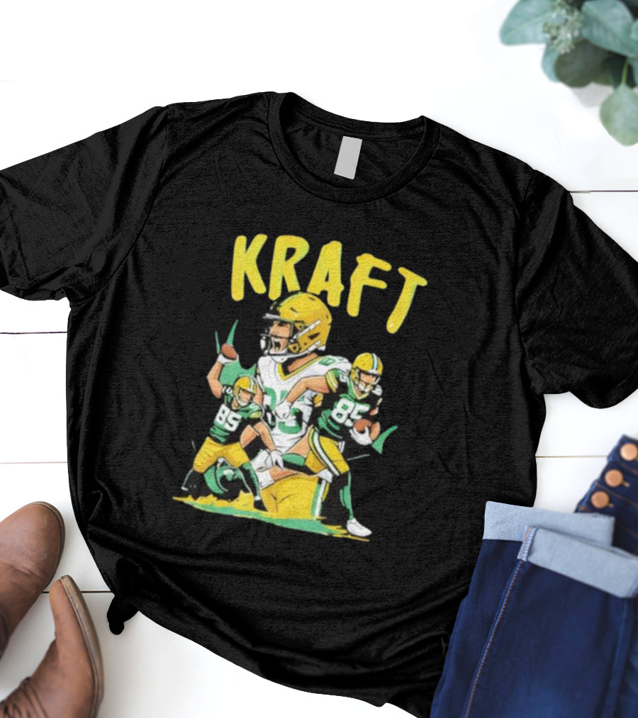 Kraft Football 85 Green Bay Packers Tucker Kraft T-Shirt
