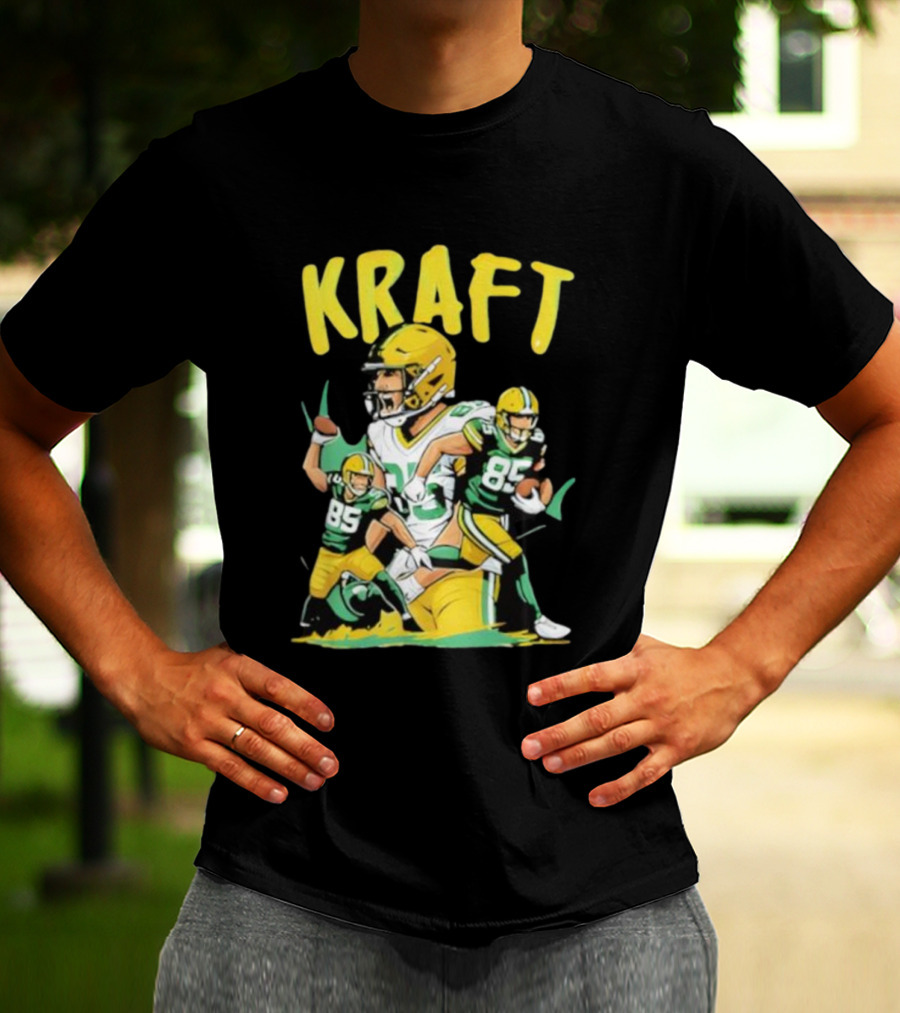 Kraft Football 85 Green Bay Packers Tucker Kraft T-Shirt