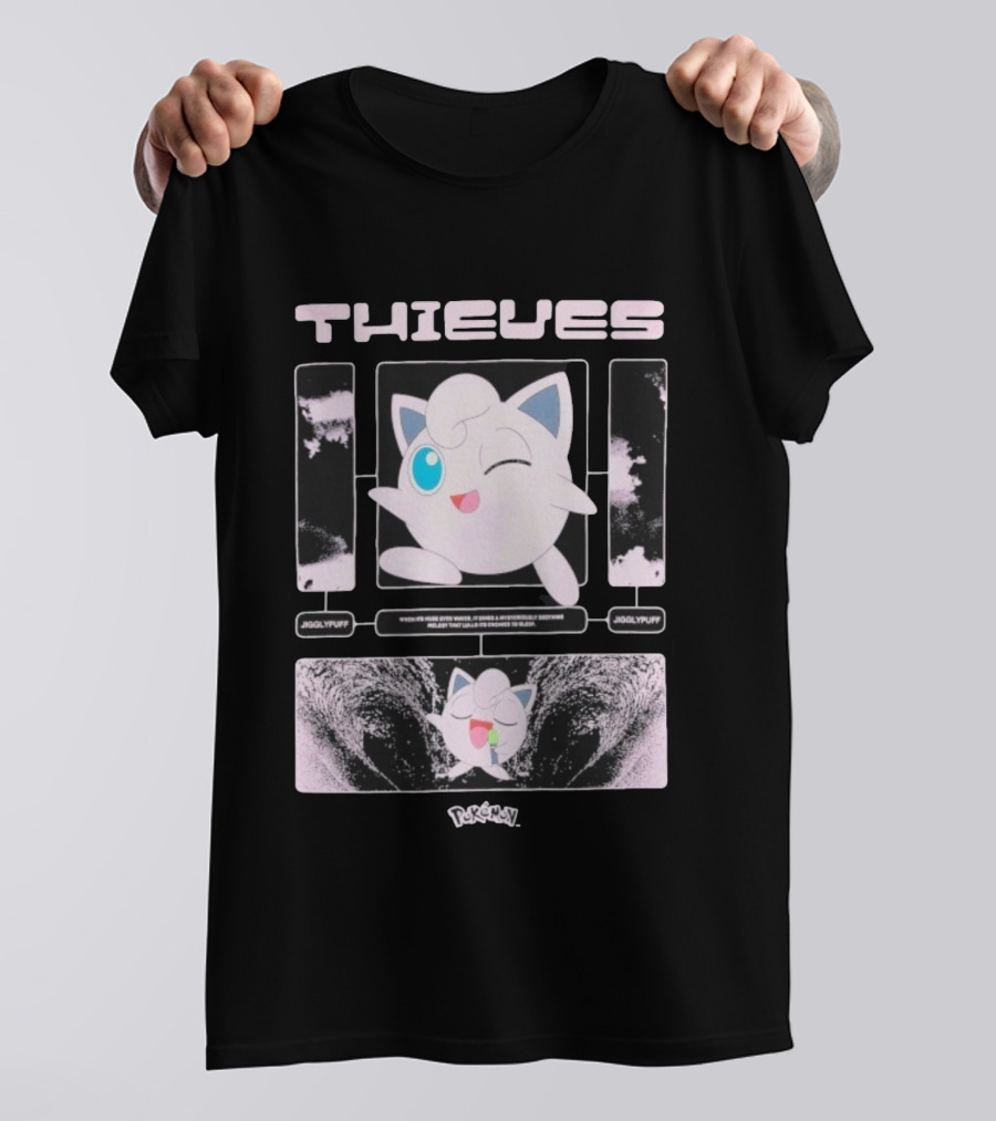 Thieves 100 Jigglypuff Pokémon Sleep Theme T-Shirt