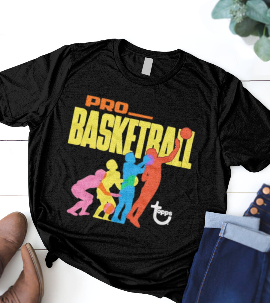 1972 Topps Pro Basketball Retro Silhouettes T-Shirt