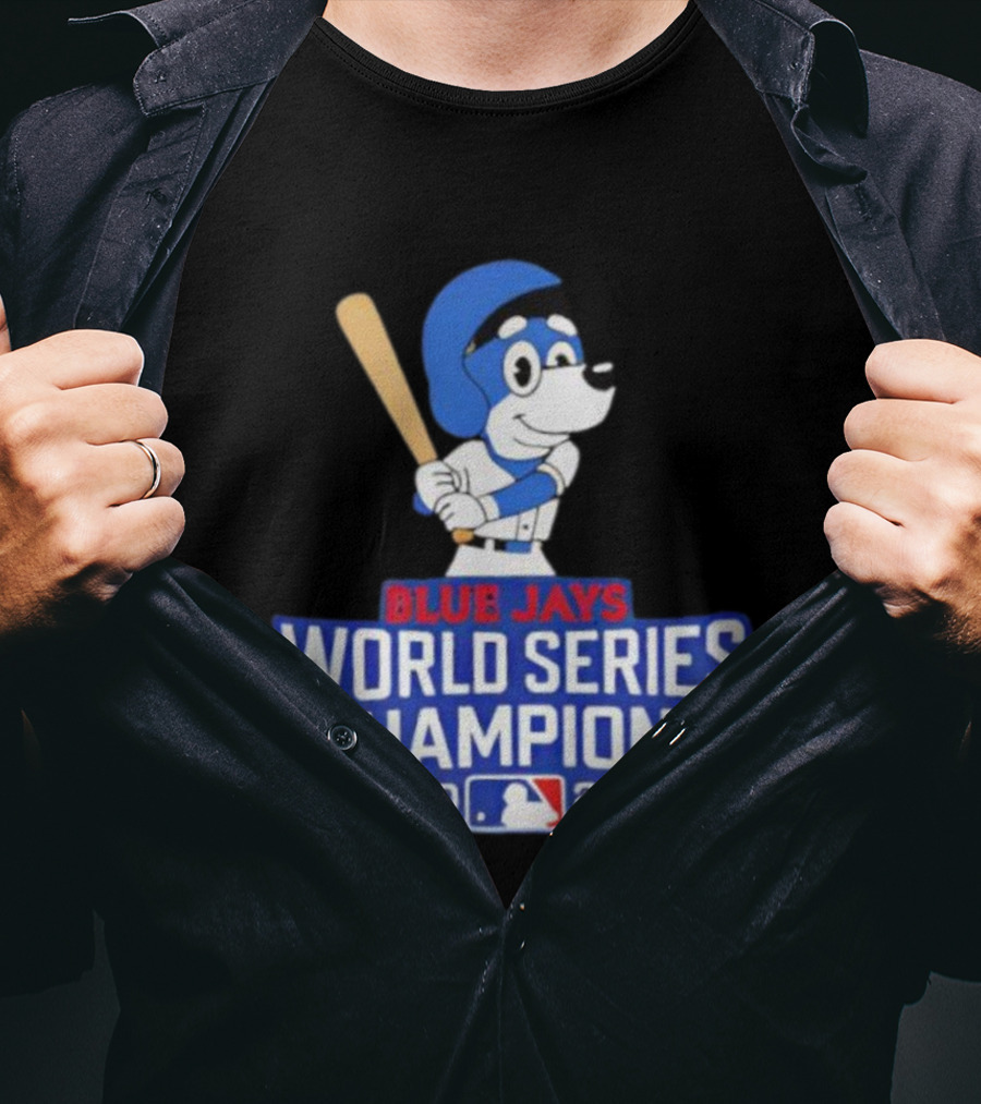 Blue Jays World Series Champions 2025 Bluey Baseball MLB T-Shirt