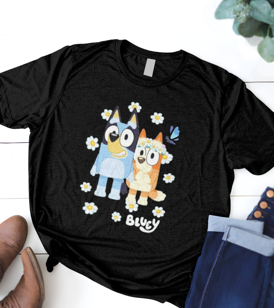 Bluey Flowers And Friends Playful Blossom Adventure T-Shirt