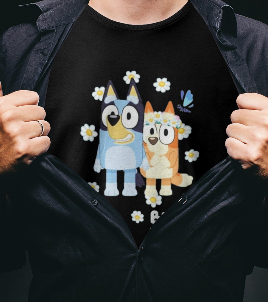 Bluey Flowers And Friends Playful Blossom Adventure T-Shirt