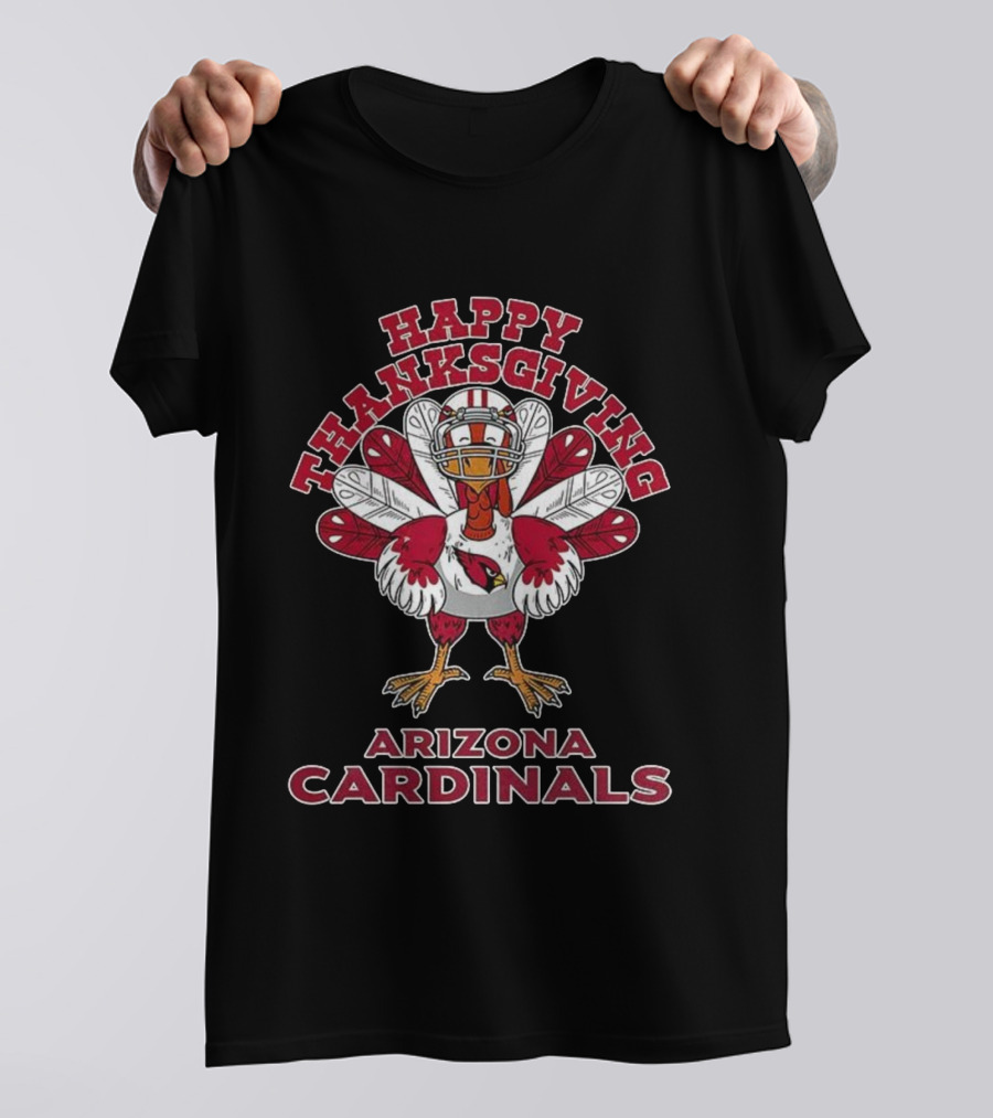 Happy Thanksgiving Arizona Cardinals Turkey NFL T-Shirt