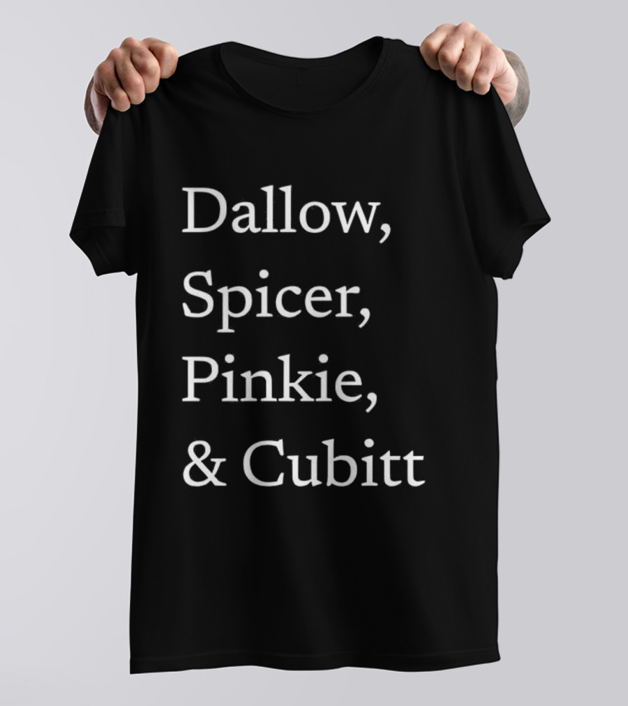 Dallow Spicer Pinkie Cubitt Text Sequence T-Shirt