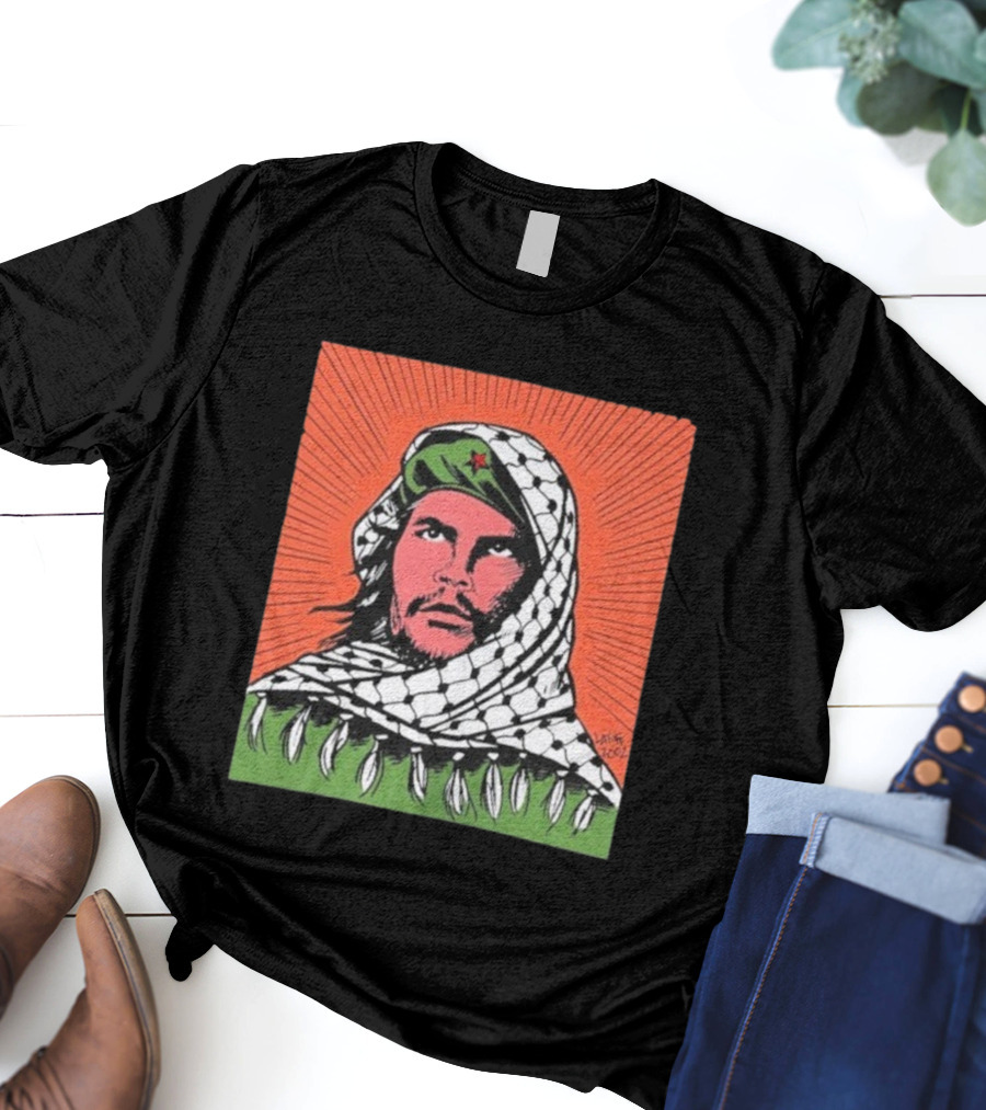 Che Guevara Keffiyeh Artistic Illustration By Latuff 2002 T-Shirt