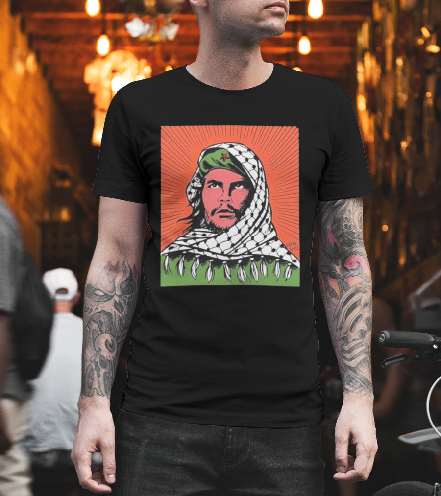 Che Guevara Keffiyeh Artistic Illustration By Latuff 2002 T-Shirt