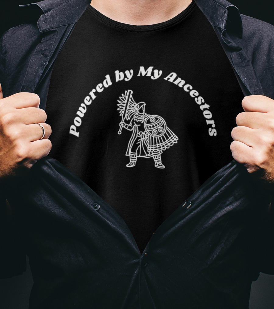 Powered By My Ancestors Mayan Warrior T-Shirt