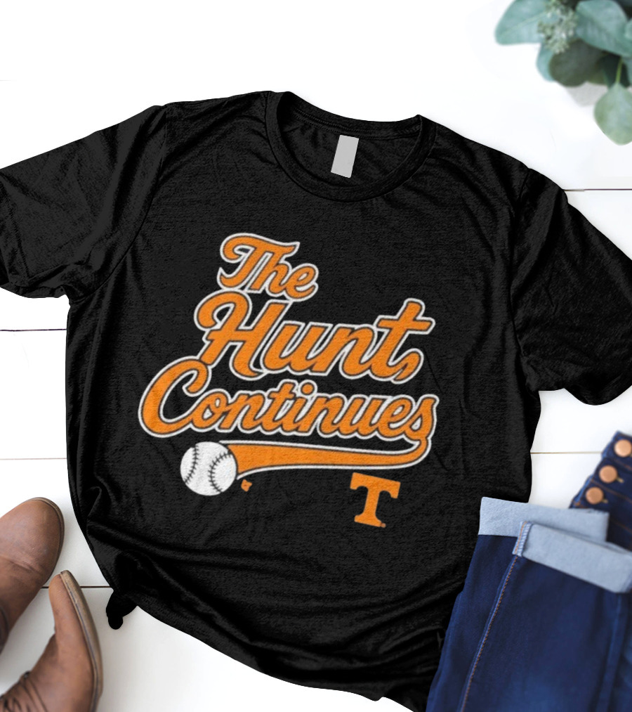 Tennessee Volunteers The Hunt Continues Baseball T T-Shirt