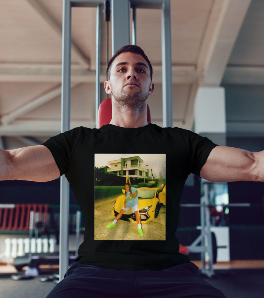 Thatojoboy Burna Boy Armless Style Yellow Sports Car Scene T-Shirt