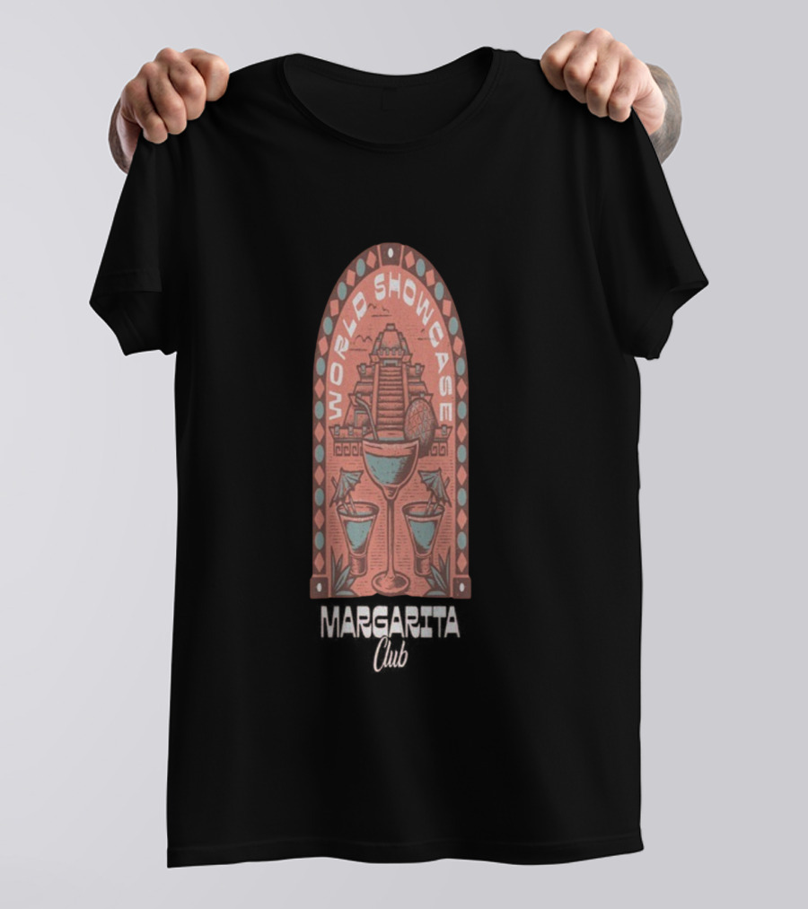 World Showcase Margarita Club Pyramid And Cocktails T-Shirt