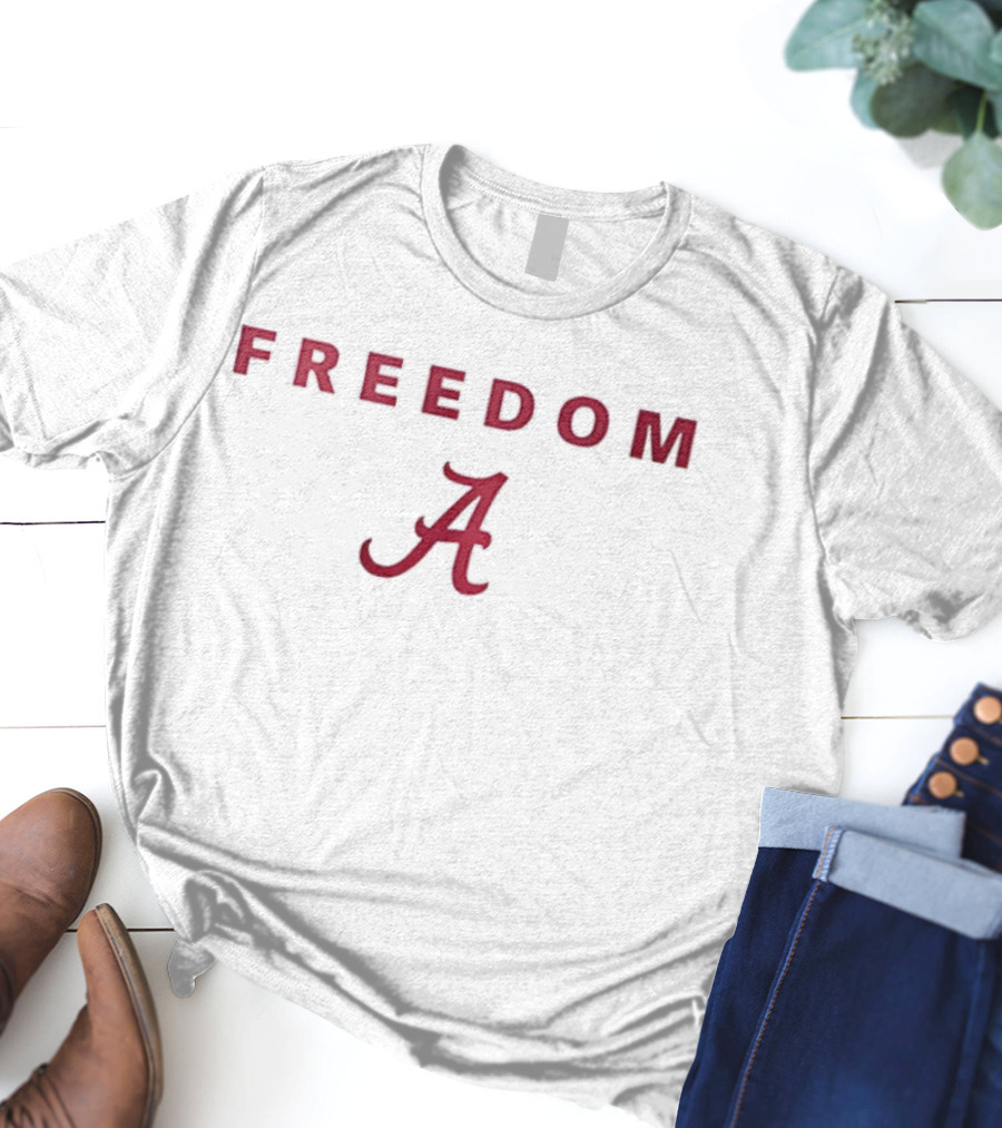 Alabama Crimson Tide University Freedom A Symbol Charlie Kirk T-Shirt