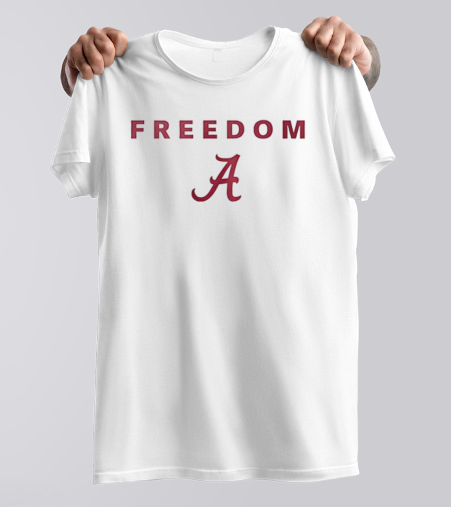 Alabama Crimson Tide University Freedom A Symbol Charlie Kirk T-Shirt