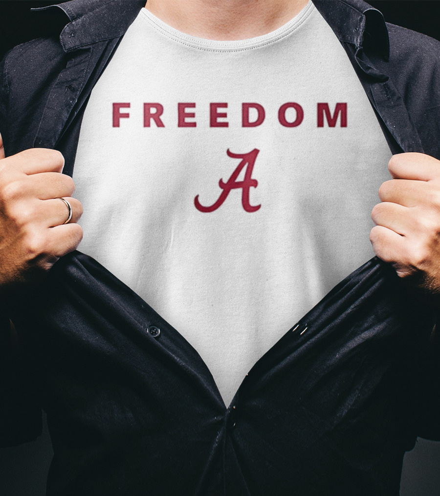 Alabama Crimson Tide University Freedom A Symbol Charlie Kirk T-Shirt