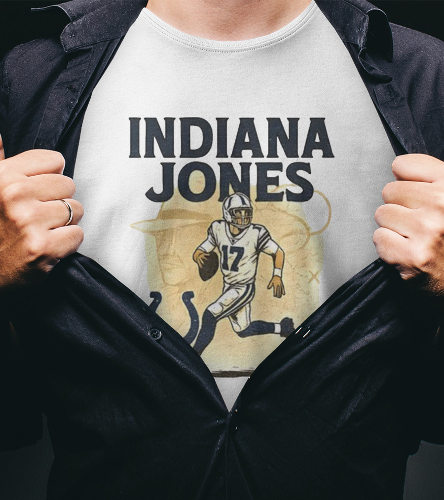 Indiana Jones 17 Running Indianapolis Colts Football NFL Game Day T-Shirt