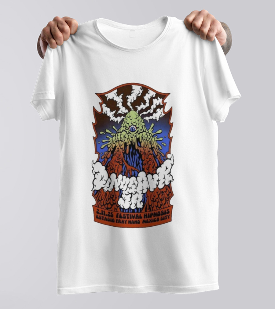 Dinosaur Jr. Festival Hipnosis 2025 Estadio Fray Nano Mexico City 2.11.25 T-Shirt