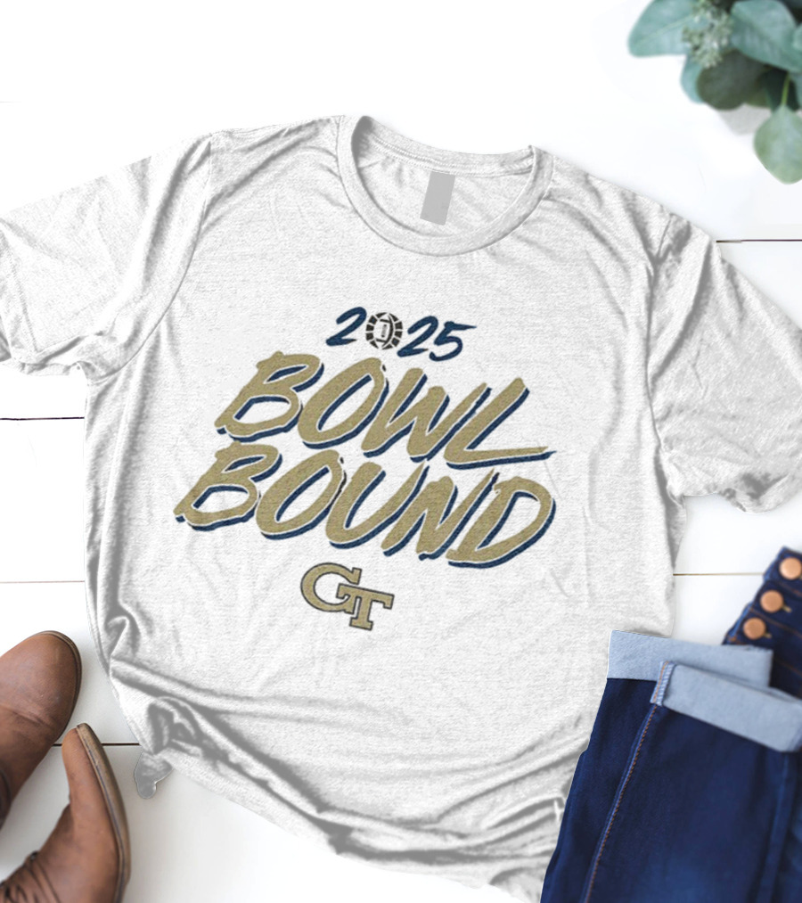 2025 Bowl Bound Georgia Tech Yellow Jackets Football CT T-Shirt