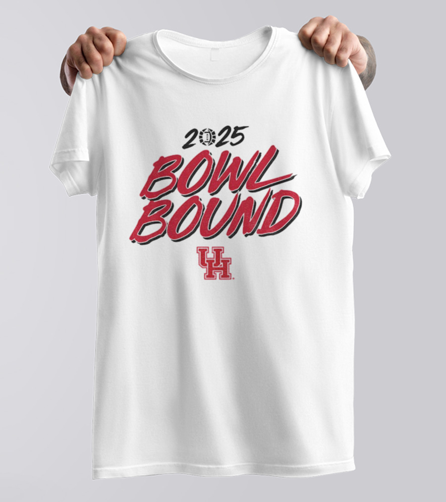 Houston Cougars 2025 Bowl Bound UH Football T-Shirt