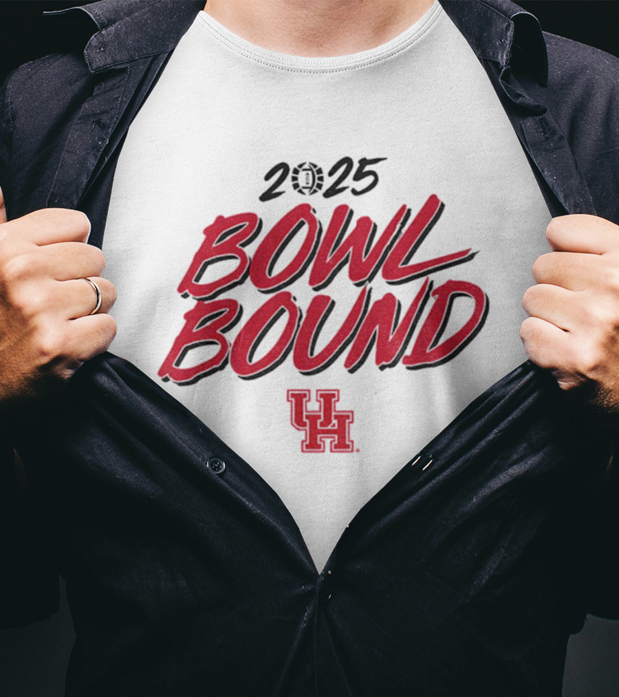 Houston Cougars 2025 Bowl Bound UH Football T-Shirt