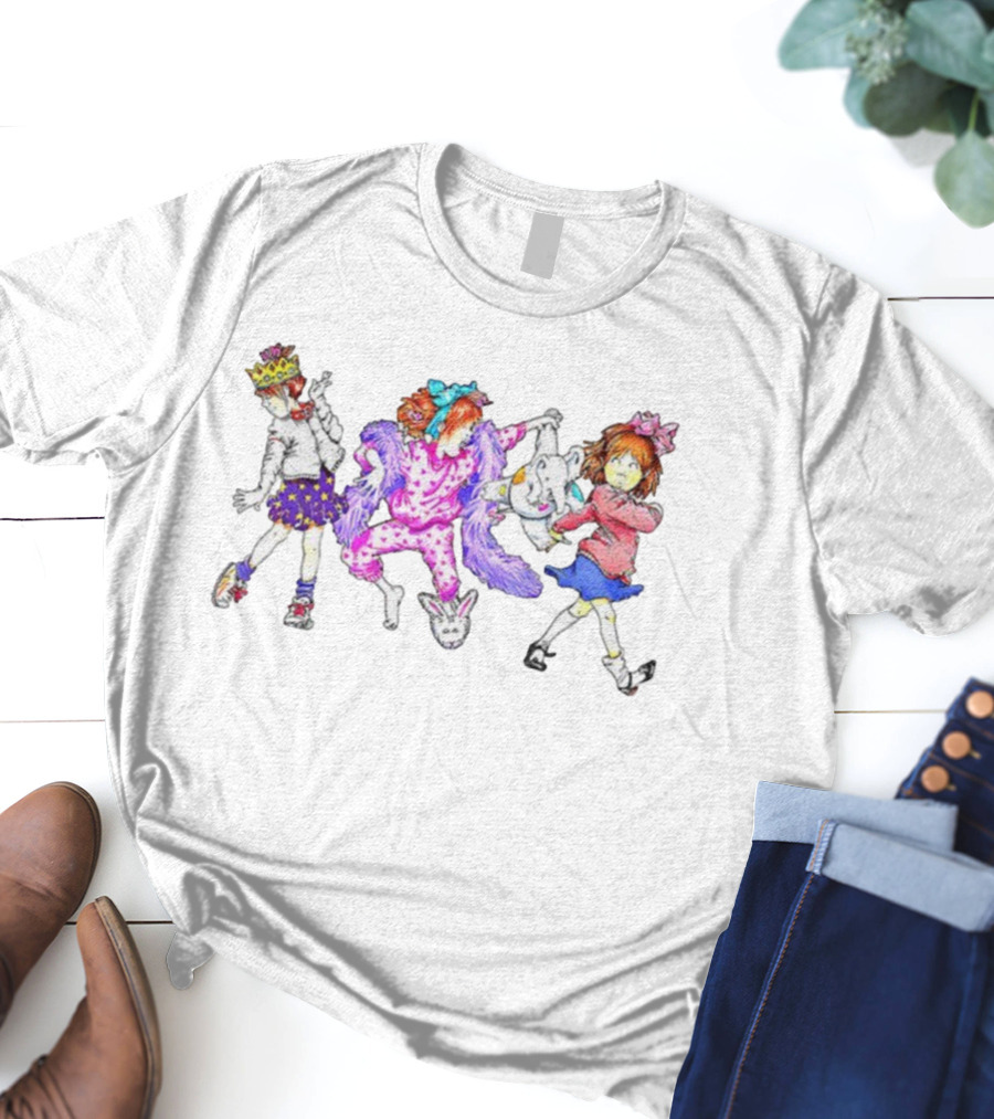 Junie B. Jones Characters In Colorful Outfits With Accessories T-Shirt