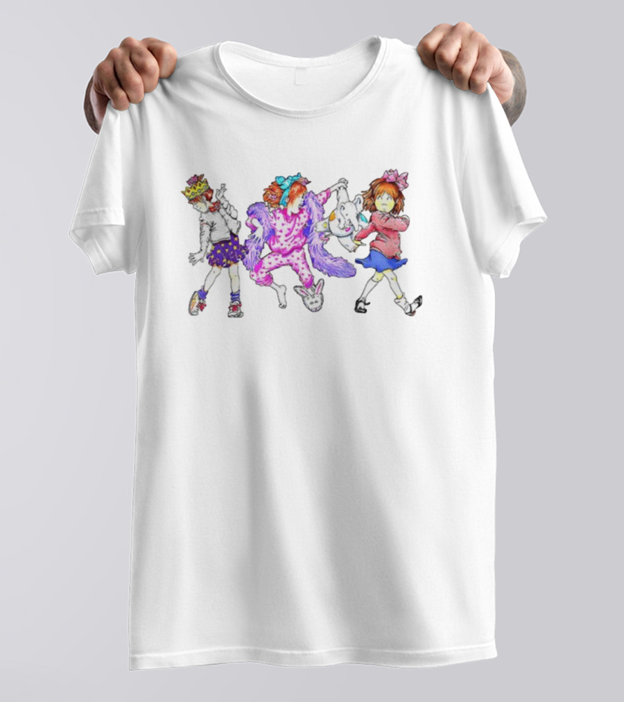 Junie B. Jones Characters In Colorful Outfits With Accessories T-Shirt