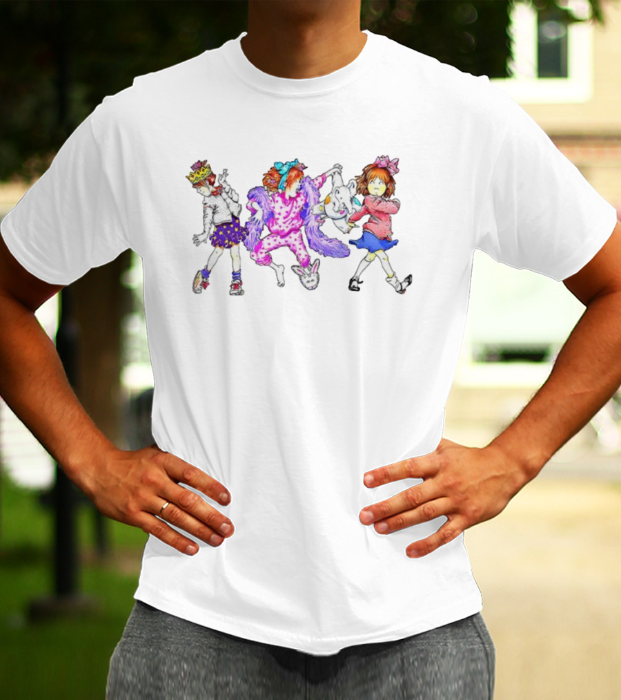 Junie B. Jones Characters In Colorful Outfits With Accessories T-Shirt