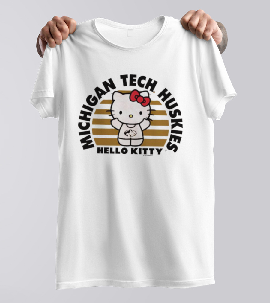 Michigan Tech Huskies Hello Kitty Collaboration T-Shirt