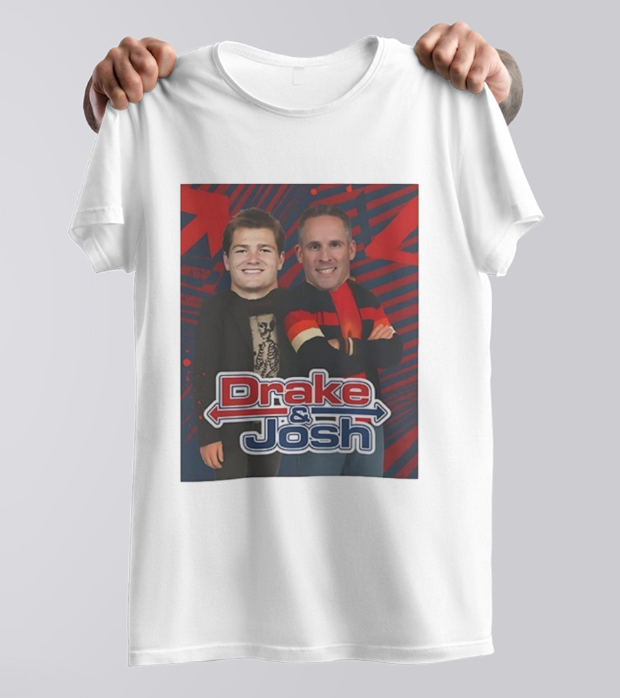 Drake And Josh New England Patriots Maye McDaniels Caricature T-Shirt