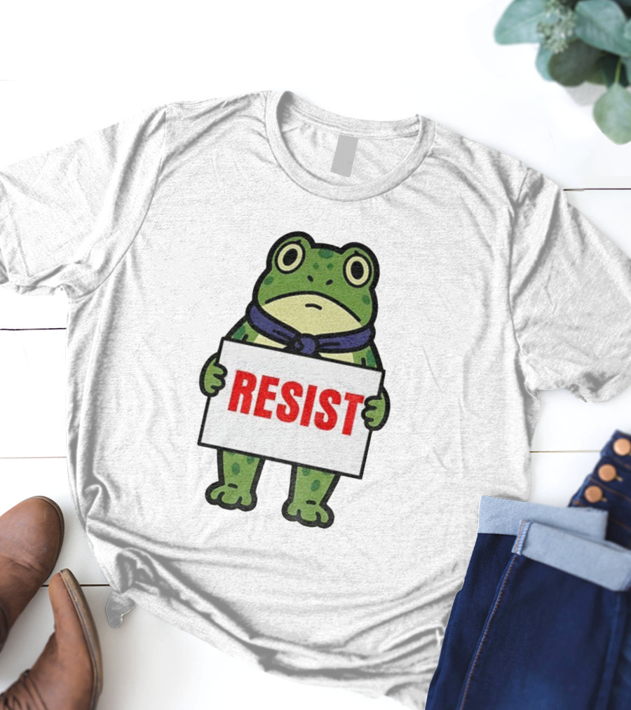 Portland Frog Resist Anti Fascist Trump Democracy Antifa T-Shirt