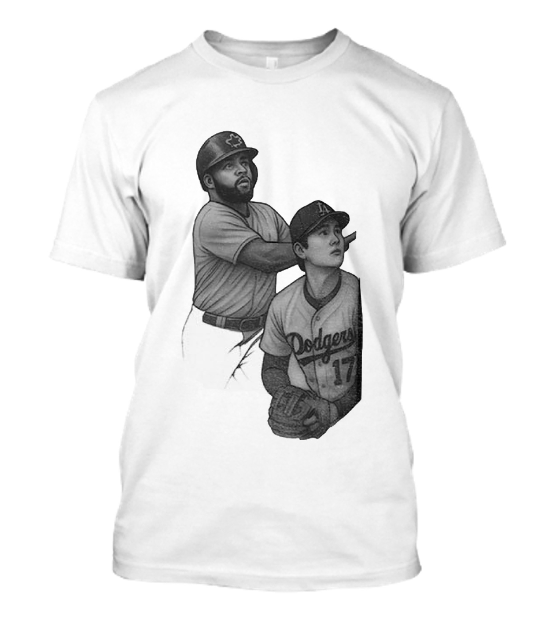 Vladdy Guerrero Jr. Shohei Ohtani Dodgers World Series Baseball Moment T-Shirt