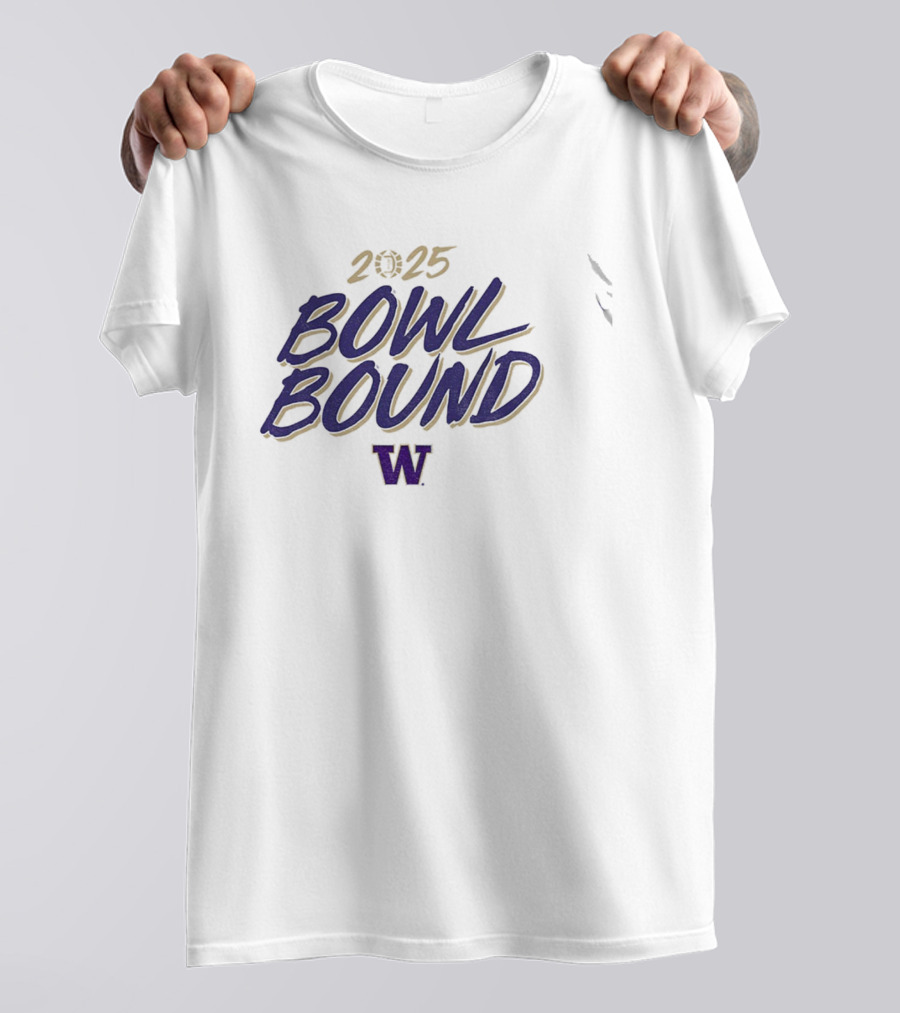 2025 Bowl Bound Washington Huskies Football NFL T-Shirt