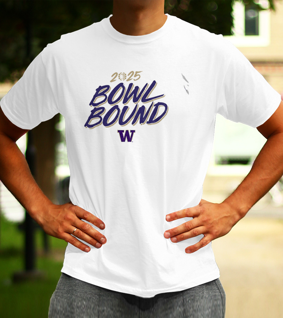 2025 Bowl Bound Washington Huskies Football NFL T-Shirt